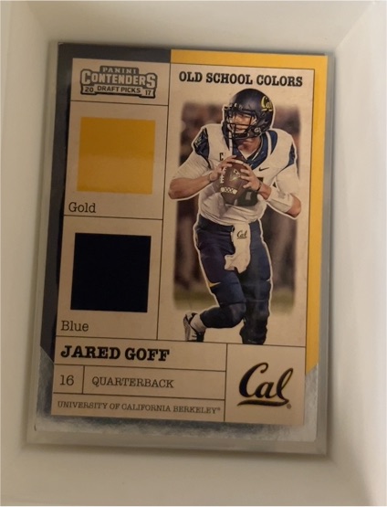 2017 Panini Contenders Draft Picks #3 Jared Goff Old School Colors — front
