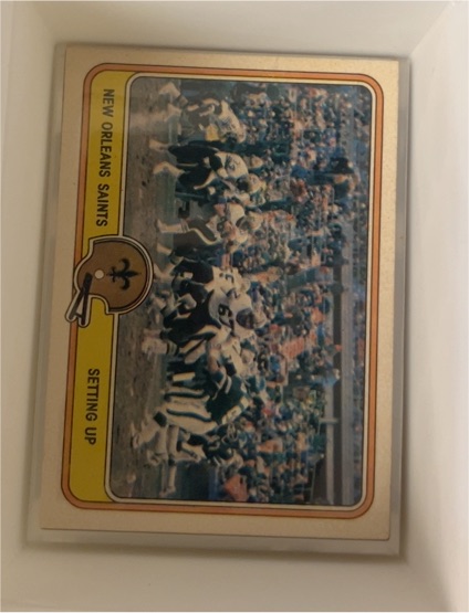 1981 Fleer Team Action #33 Setting Up New Orleans Saints — front