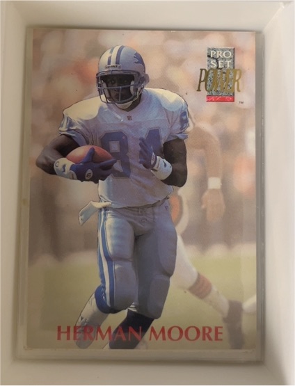 1992 Pro Set Power #287 Herman Moore — front