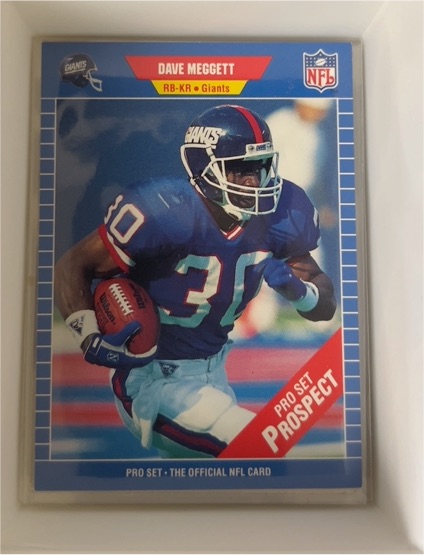 1989 Pro Set #546 Dave Meggett — front