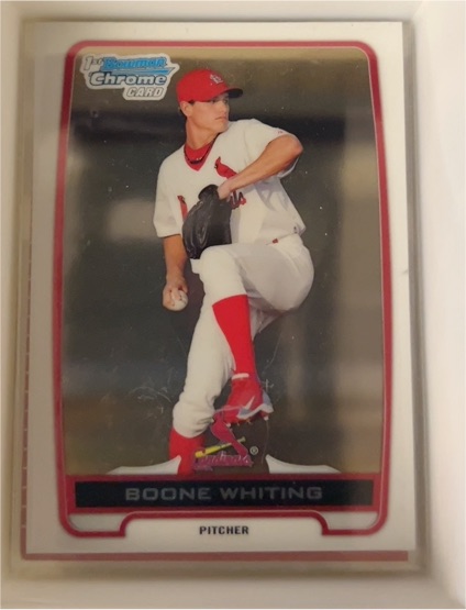 2012 Bowman Chrome #BP48 Boone Whiting — front