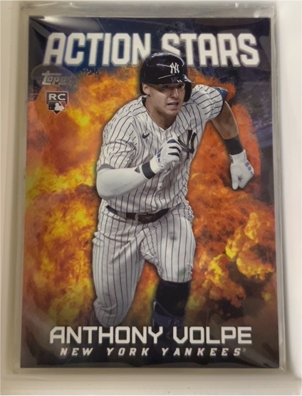 2023 Topps Chrome Update #ASC-28 Anthony Volpe Action Stars — front
