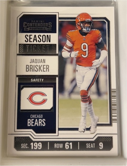 2023 Panini Contenders Season Ticket #19 Jaquan Brisker — front