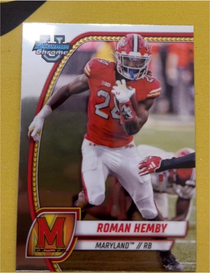 2024 Bowman University Chrome #65 Roman Hemby — front