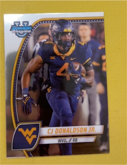 2024 Bowman University Chrome #43 CJ Donaldson Jr. — front