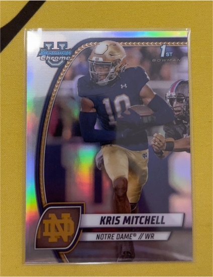 2024 Bowman University Chrome #117 Kris Mitchell — front