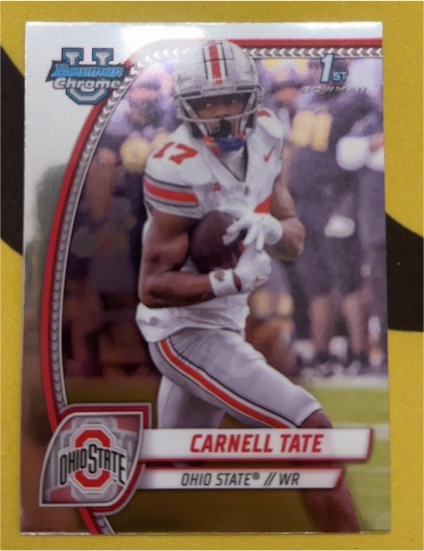 2024 Bowman University Chrome #39 Carnell Tate — front