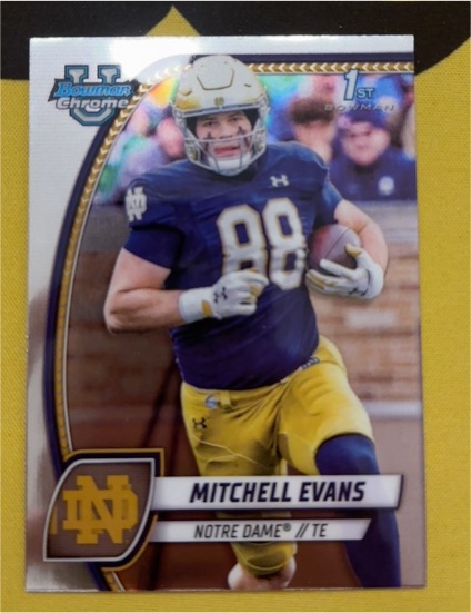 2024 Bowman Chrome University #132 Mitchell Evans — front