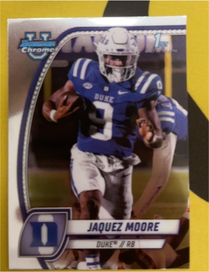 2024 Bowman University Chrome #92 Jaquez Moore — front
