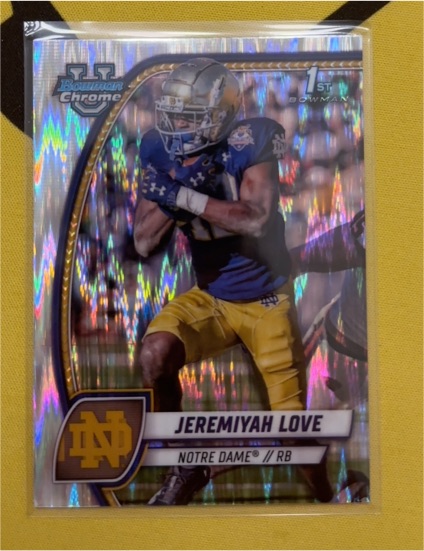 2024 Bowman Chrome University #100 Jeremiyah Love — front