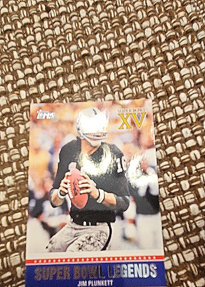 1990 Topps Super Bowl XV Legends #Jim Plunkett — front
