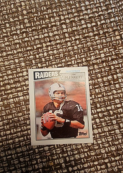 1987 Topps #214 Jim Plunkett — front
