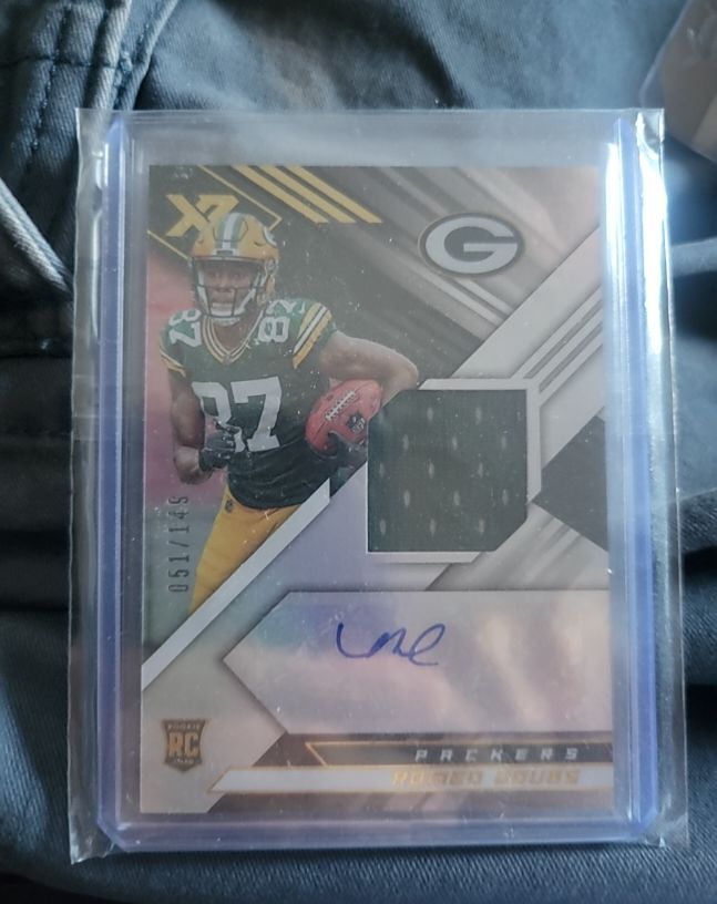 2020 Panini XR #204 Equanimeous St. Brown Rookie Patch Auto — front