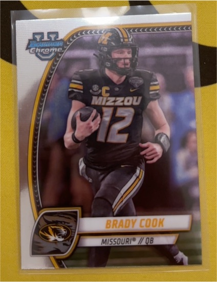 2024 Bowman University Chrome #1 Brady Cook — front