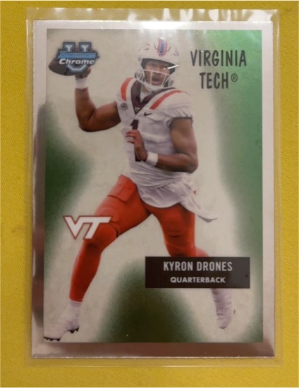 2024 Bowman Chrome University #55B-22 Kyron Drones — front