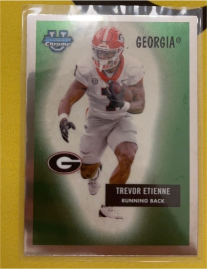 2024 Bowman University Chrome #55B-2 Trevor Etienne — front