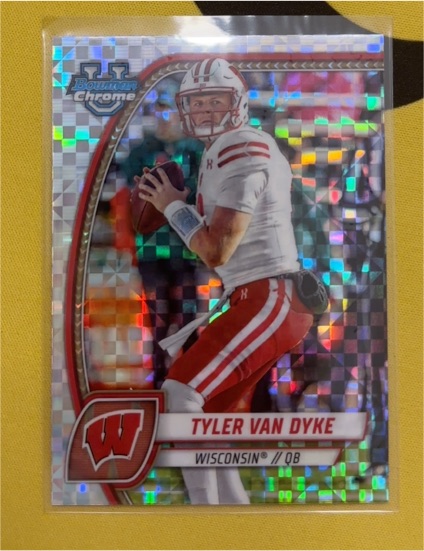 2024 Bowman University Chrome #180 Tyler Van Dyke — front