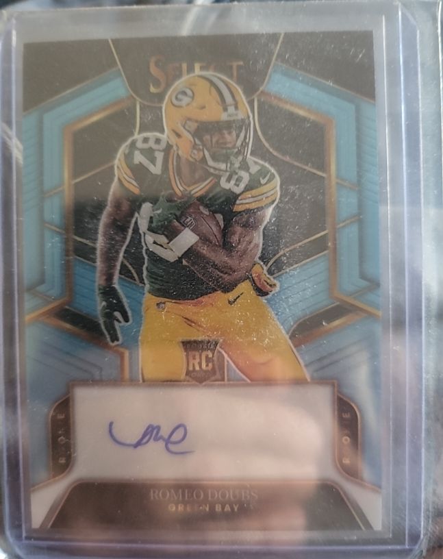 2022 Panini Select #RS-RD Romeo Doubs Rookie Signature Prizm — front