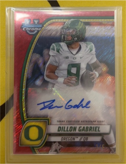 2024 Bowman University Chrome #3 Dillon Gabriel — front