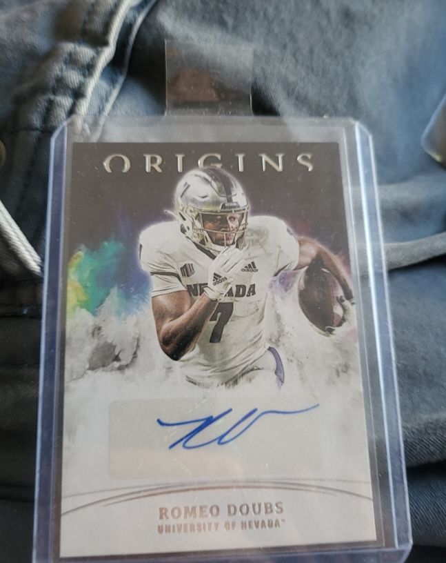 2022 Panini Chronicles Draft Picks Origins Rookie Autographs #OA-RD Romeo Doubs — front