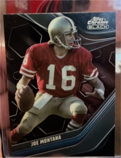 2023 Topps Composite Chrome Black #145 Joe Montana — front