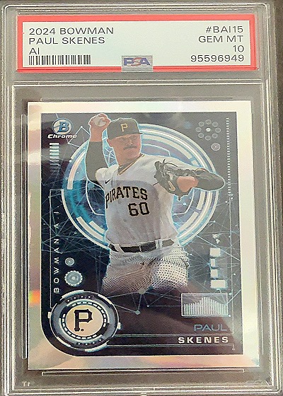 2024 Bowman Chrome AI #BAI-15 Paul Skenes — front