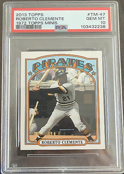 2013 Topps 1972 Topps Minis #TM-47 Roberto Clemente — front