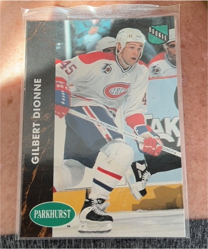 1991-92 Parkhurst #unknown Gilbert Dionne Rookie — front