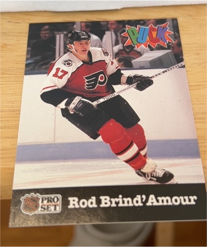 1991-92 Pro Set Puck Candy #20 Rod Brind'Amour — front