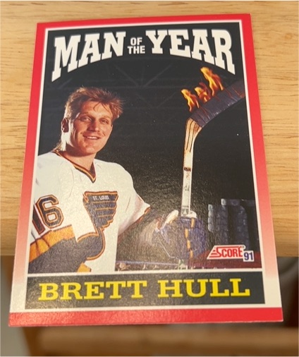 1991-92 Score Canadian Man of the Year #261 Brett Hull — front