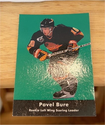 1991-92 Parkhurst #446 Pavel Bure Rookie Left Wing Scoring Leader — front