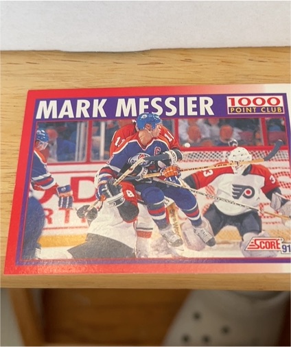1991-92 Score Canadian #263 Mark Messier 1000 Point Club — front