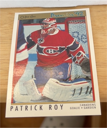 1991-92 O-Pee-Chee Premier #14 Patrick Roy — front
