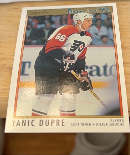 1991-92 O-Pee-Chee Premier #16 Yanick Dupre — front