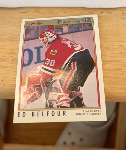 1991-92 O-Pee-Chee Premier #19 Ed Belfour — front