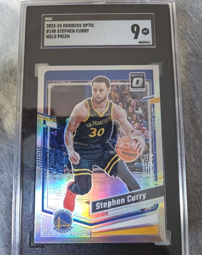 2023-24 Donruss Optic #198 Stephen Curry Holo Prizm — front