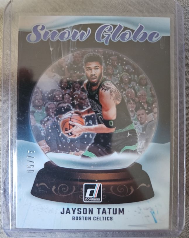 2024-25 Panini Donruss #16 Jayson Tatum Snow Globe Boston Celtics — front