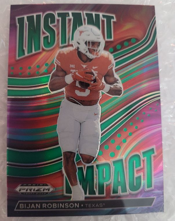 2023 Panini Prizm Draft Picks Instant Impact #II-17 Bijan Robinson — front