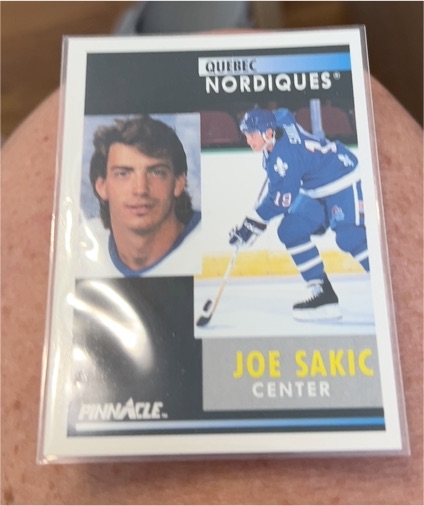 1991-92 Pinnacle #150 Joe Sakic — front