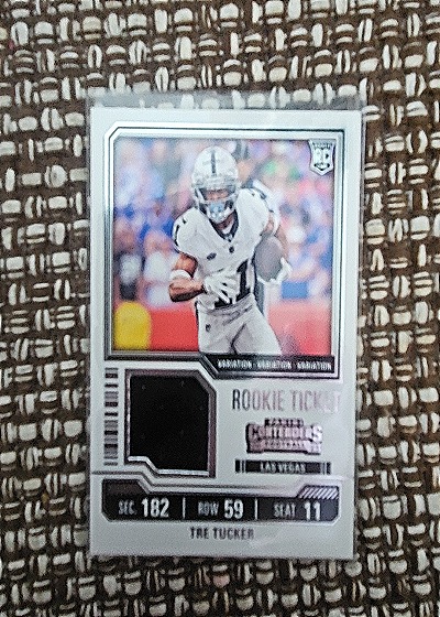 2023 Panini Contenders Rookie Ticket Swatches #TS35 Tre Tucker — front