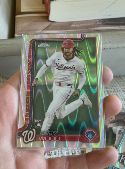 2025 Topps Chrome #132 James Wood RC — front
