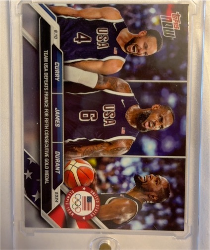 2024 Topps Now #26 Stephen Curry LeBron James Kevin Durant — front