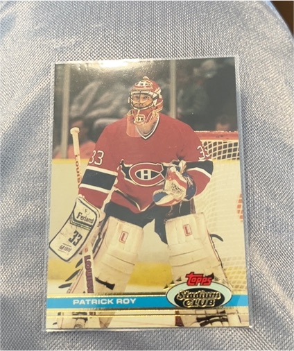 1991-92 Topps Stadium Club #107 Patrick Roy — front