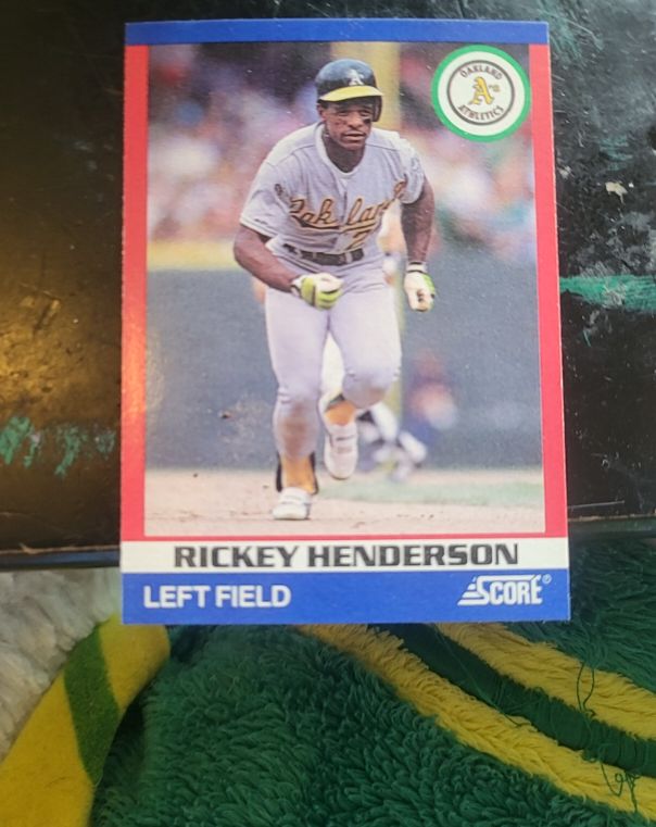 1991 Score 100 Superstars #100 Rickey Henderson — front