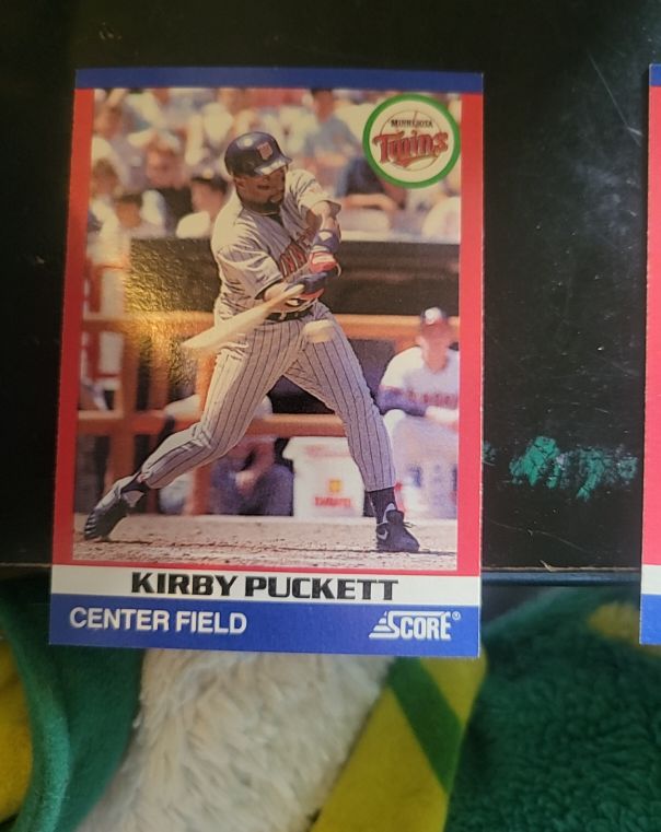 1991 Score 100 Superstars #7 Kirby Puckett — front