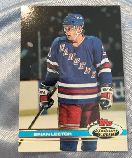 1991-92 Topps Stadium Club #201 Brian Leetch — front
