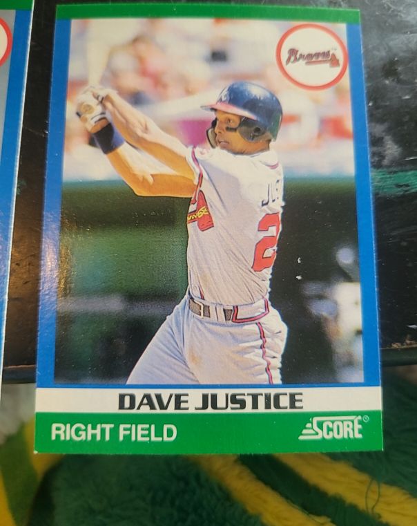 1991 Score #45 Dave Justice — front