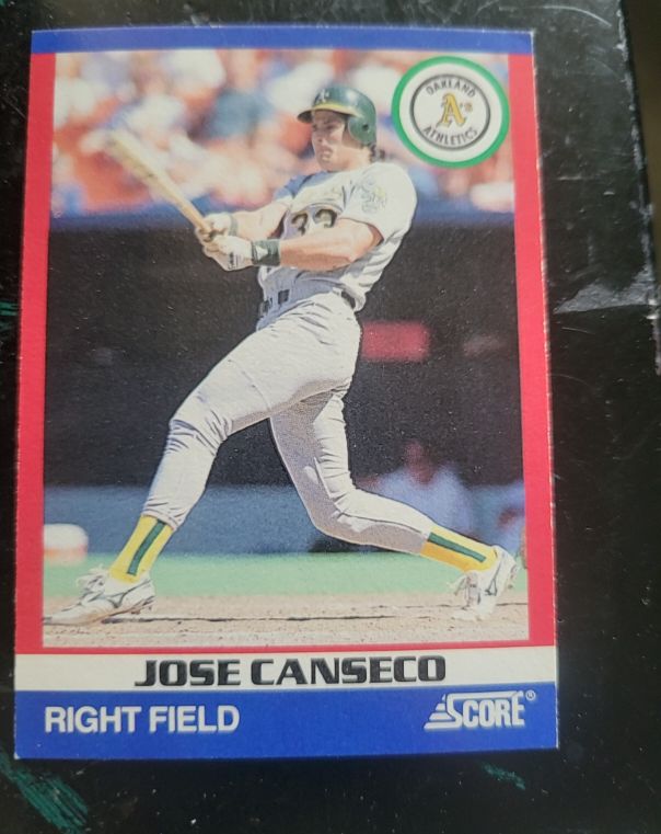 1991 Score 100 Superstars #1 Jose Canseco — front