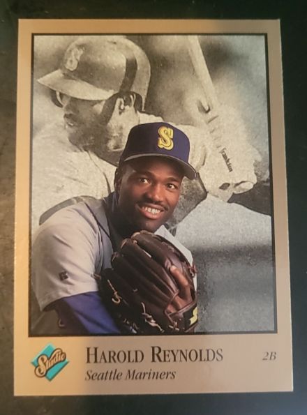 1992 Leaf Studio #239 Harold Reynolds — front
