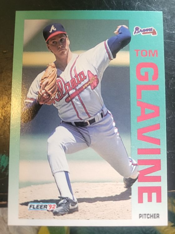 1992 Fleer #358 Tom Glavine Atlanta Braves — front